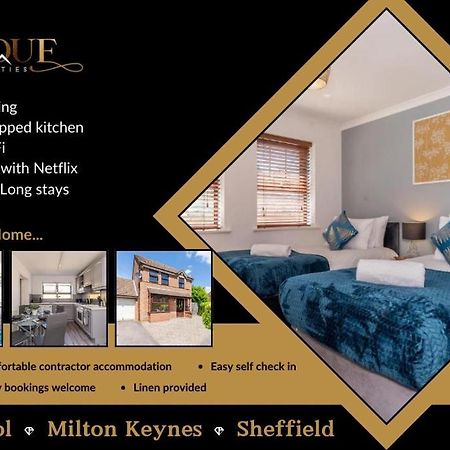 Mk City Center House, Perfect For Families, Groups, Free Parking, Sky Tv, Desk Space Managed By Chique Properties Ltd Milton Keynes Exterior foto